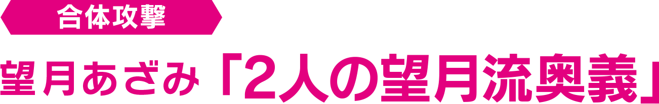 合体攻撃 望月あざみ「2人の望月流奥義」